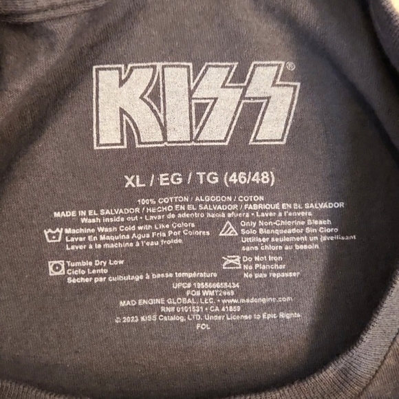Mens/Unisex KISS dark gray graphic tee size XL. - Picture 12 of 12